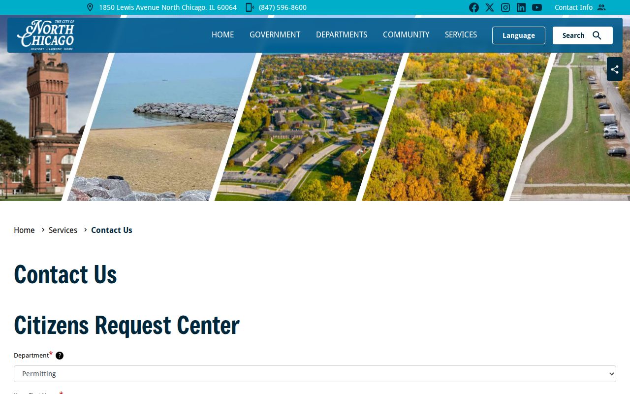 North Chicago neighbors city department contact page
